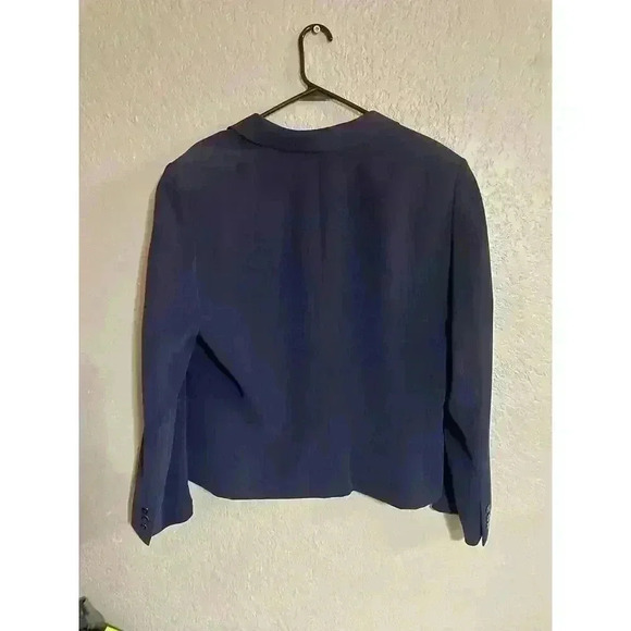 Tahari Arthur S Levine SZ 16 Blazer Jacket Coat Navy Blue Career Business - Picture 4 of 8